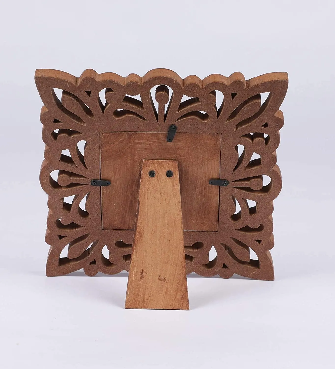 Decorative Hand Crafted Wooden Photo Frame (27 X 27 X 1.5 cm), (Model: TUS-PF-18), Brown Visit the The Urban Store Store