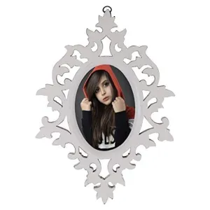 Decorative Handcrafted Wooden Photo Frame (White, 37.5 cm x 25 cm x 1.5 cm) 