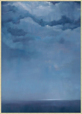 Deep Blue Sky at Night Framed Wall Art 