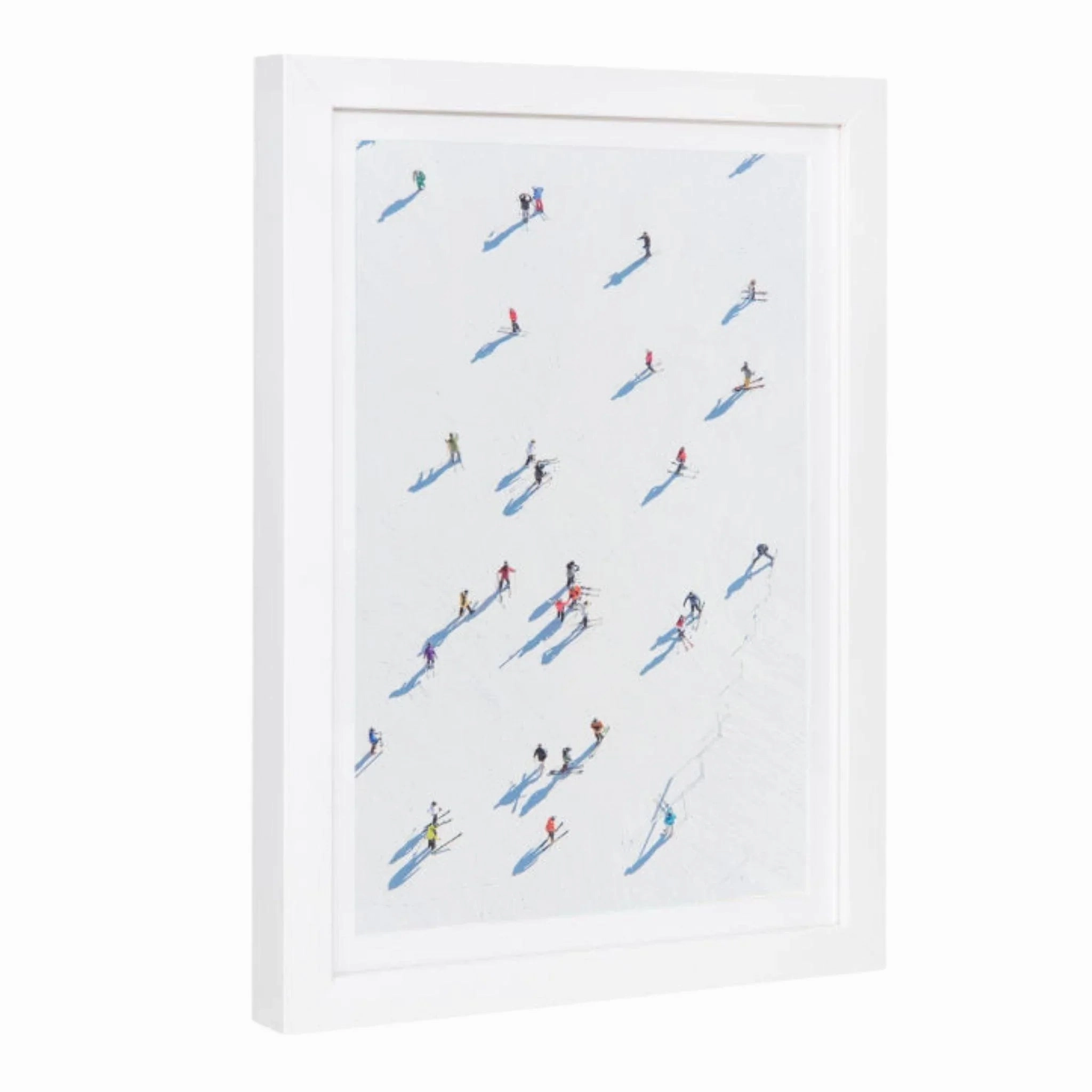Deer Valley Skiers Mini Framed Print by Gray Malin 