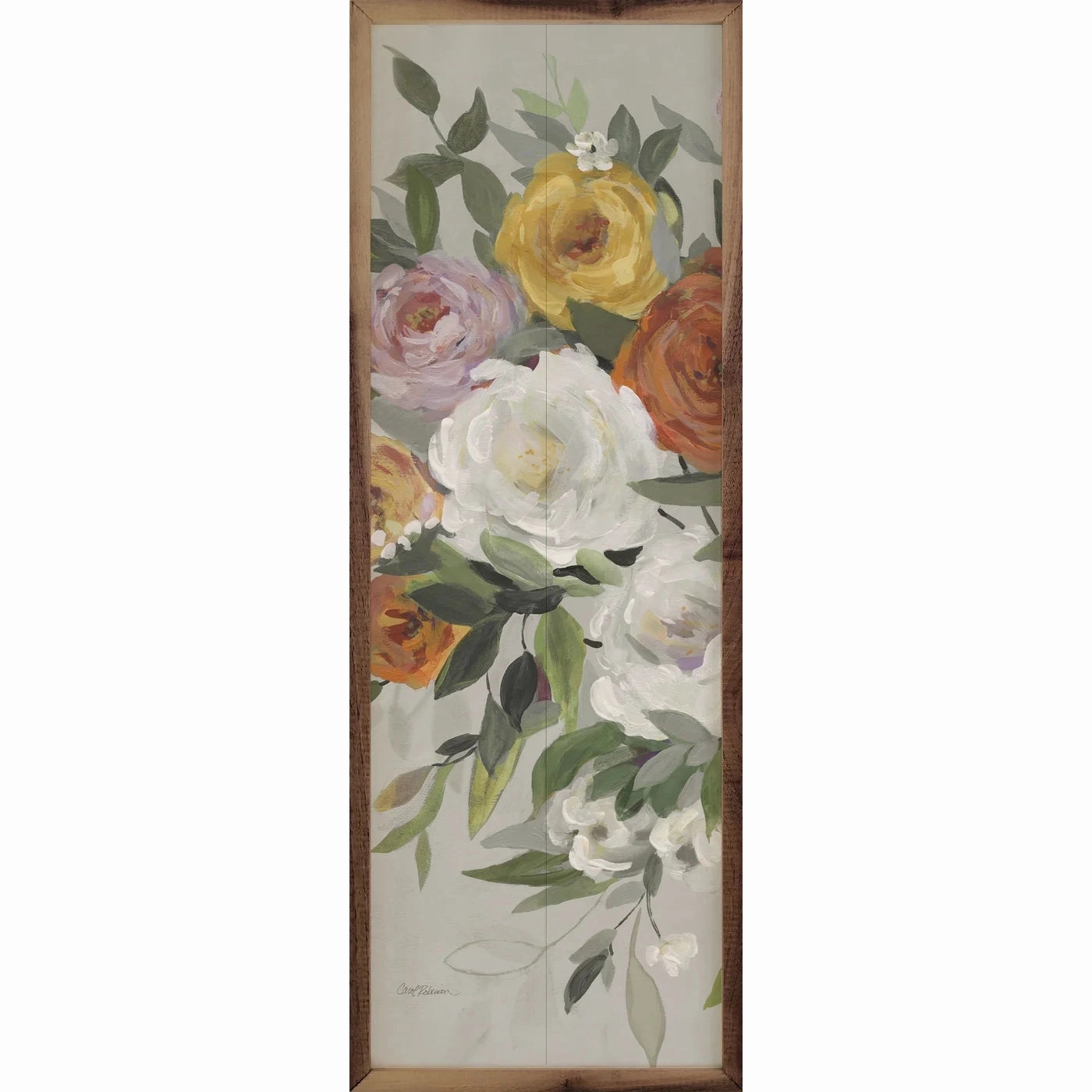 Delicate Blend 1 By Carol Robinson Wood Framed Print 