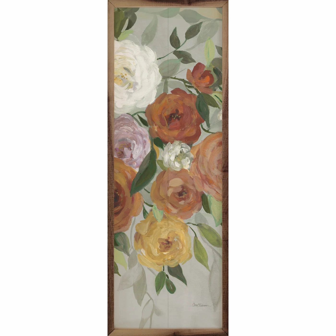 Delicate Blend 2 By Carol Robinson Wood Framed Print 