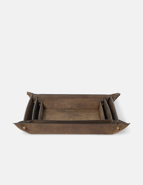 Derby Leather Trays (Set of 3) by Regina Andrew 
