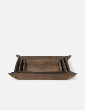 Derby Leather Trays (Set of 3) by Regina Andrew 