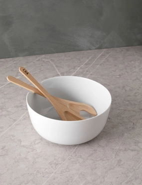 Dine Bowl   Oak Servers by LSA International 
