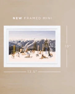 Dogs of Aspen Mini Framed Print by Gray Malin