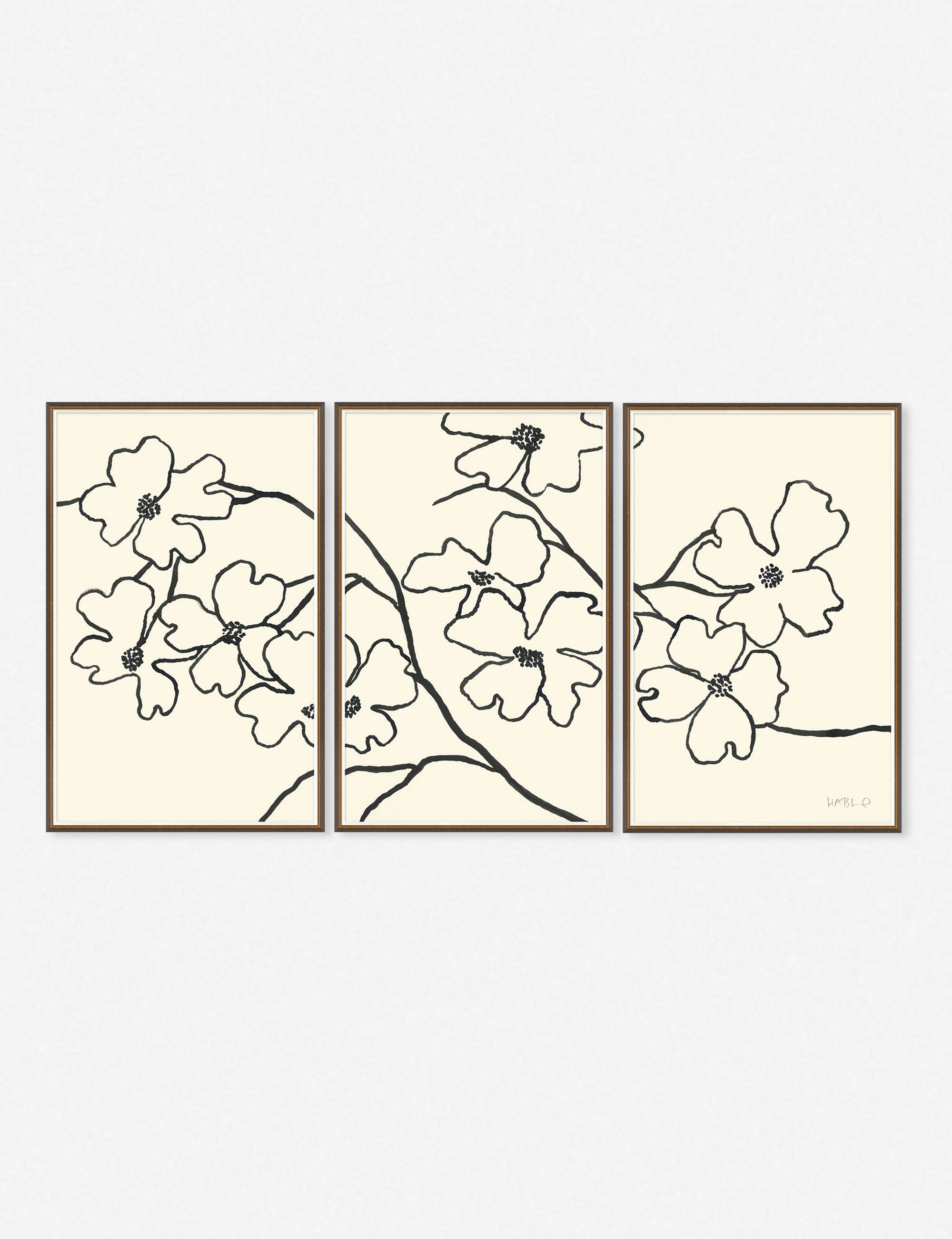Dogwood Wall Art by Susan Hable (Set of 3) 
