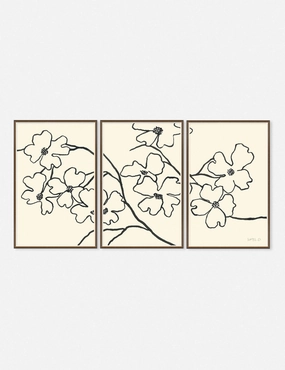 Dogwood Wall Art by Susan Hable (Set of 3) 