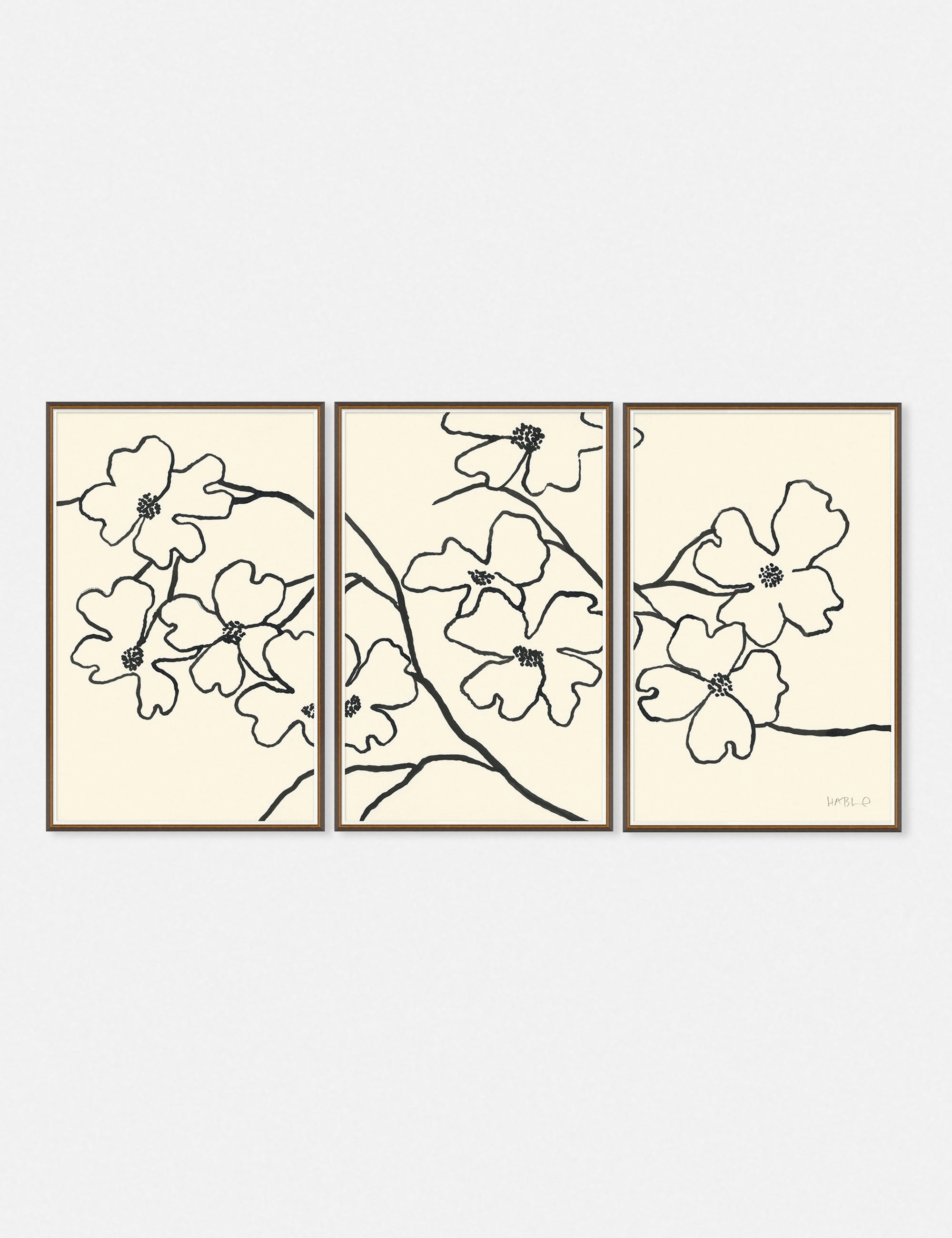 Dogwood Wall Art by Susan Hable (Set of 3) 