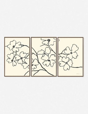 Dogwood Wall Art by Susan Hable (Set of 3) 