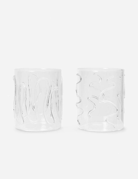 Doodle Glasses (Set of 2) by Ferm Living 