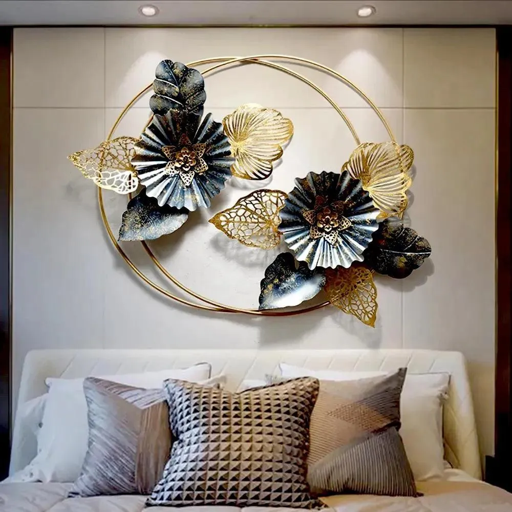 DOUBLE FLOWER WALL ART 