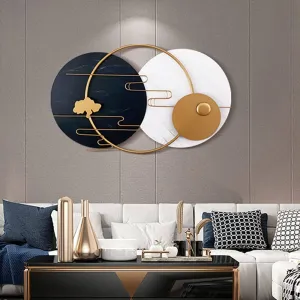 DOUBLE MARBLE SHADE WALL ART 