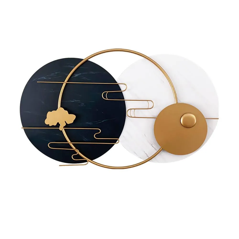 DOUBLE MARBLE SHADE WALL ART