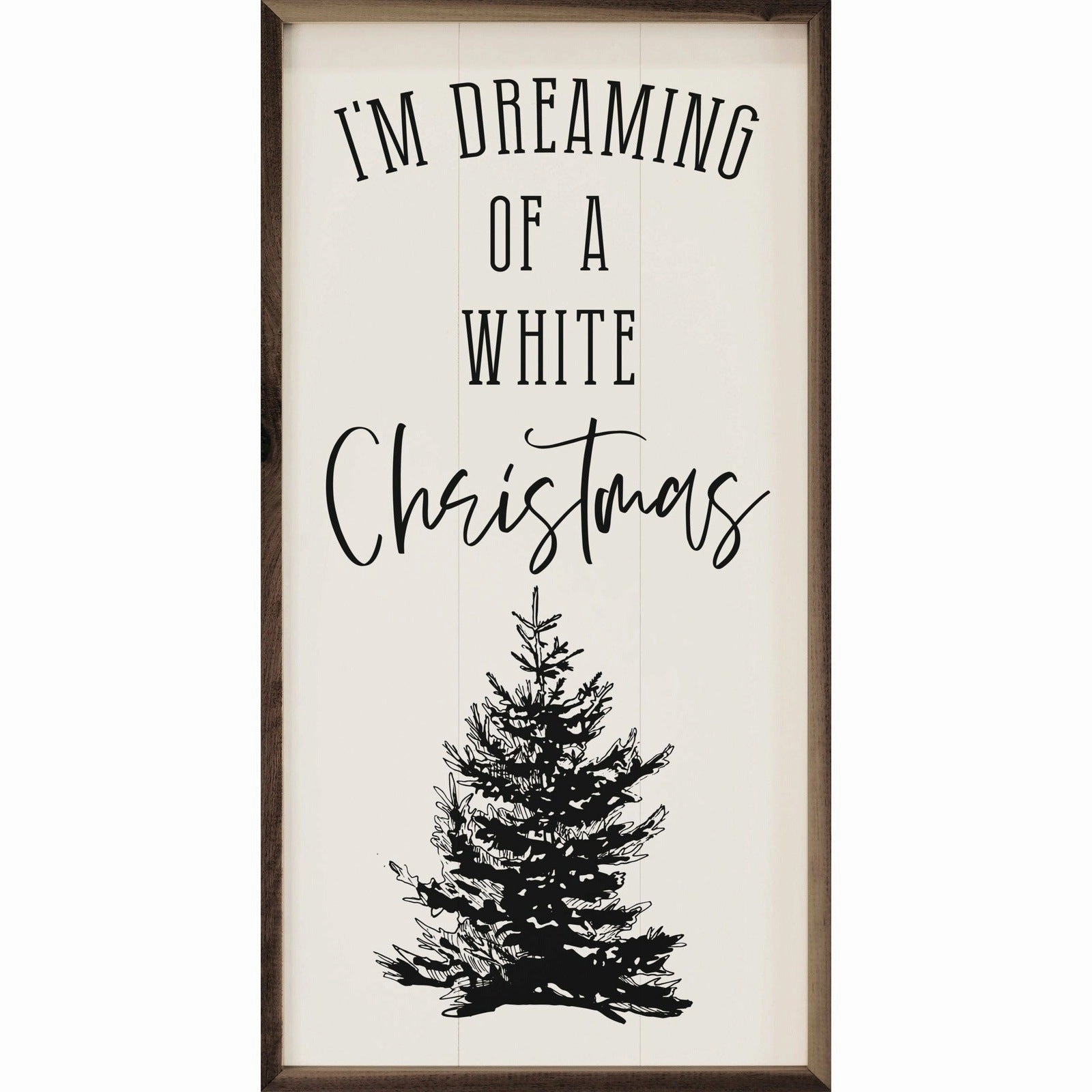 Dreaming Of A White Christmas Wood Framed Print 