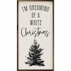 Dreaming Of A White Christmas Wood Framed Print 