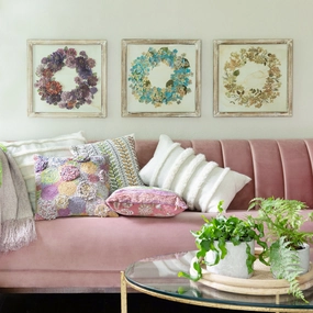 Dried Hydrangea Wreath Print Set 