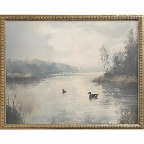 Ducks in Pond Gallery Framed Art 