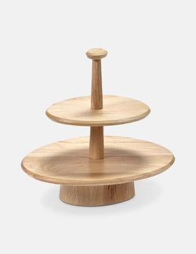 Dune Ash Wood Cake Stand by Kelly Wearstler x Serax 