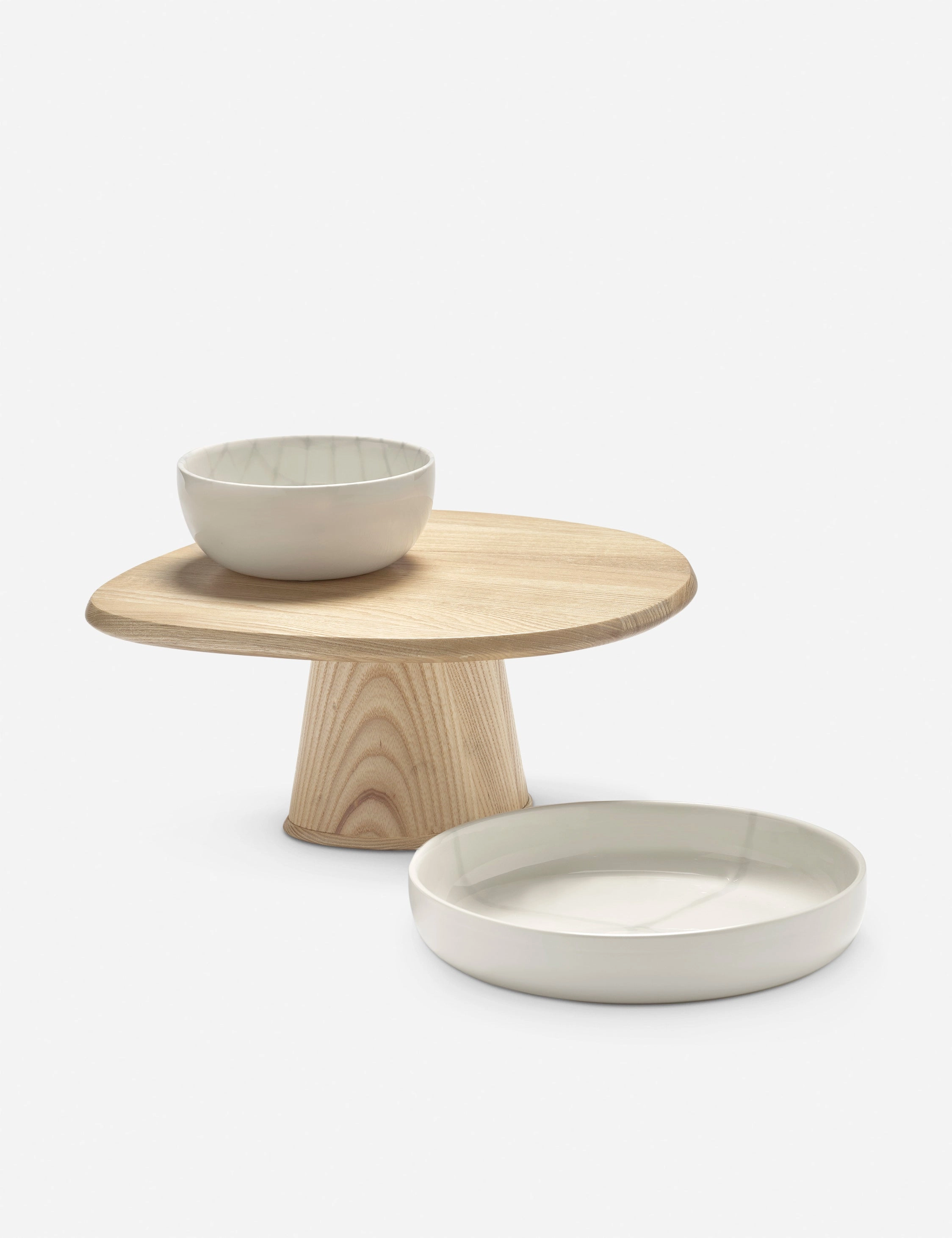 Dune Ash Wood Cake Stand by Kelly Wearstler x Serax