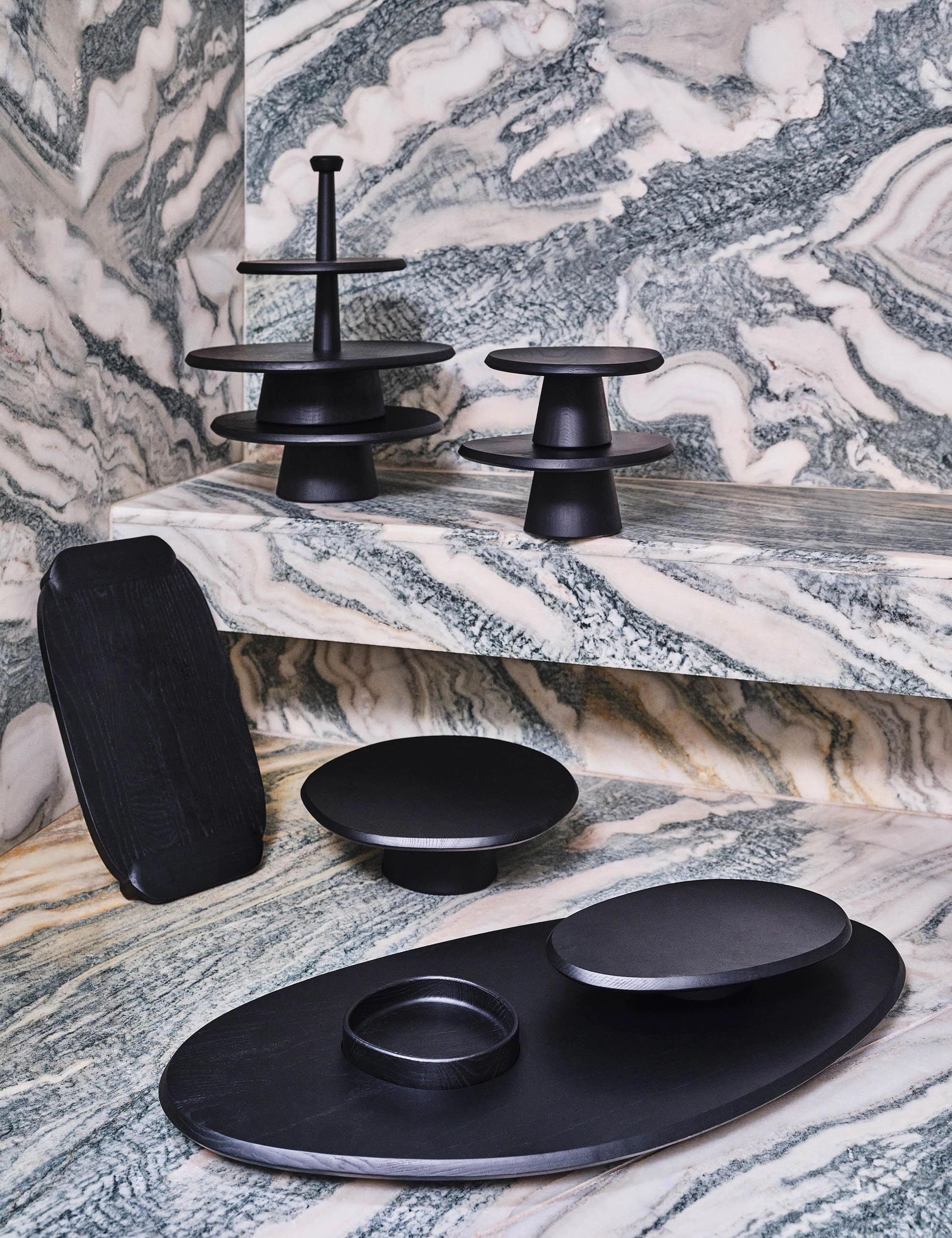 Dune Ash Wood Cake Stand by Kelly Wearstler x Serax