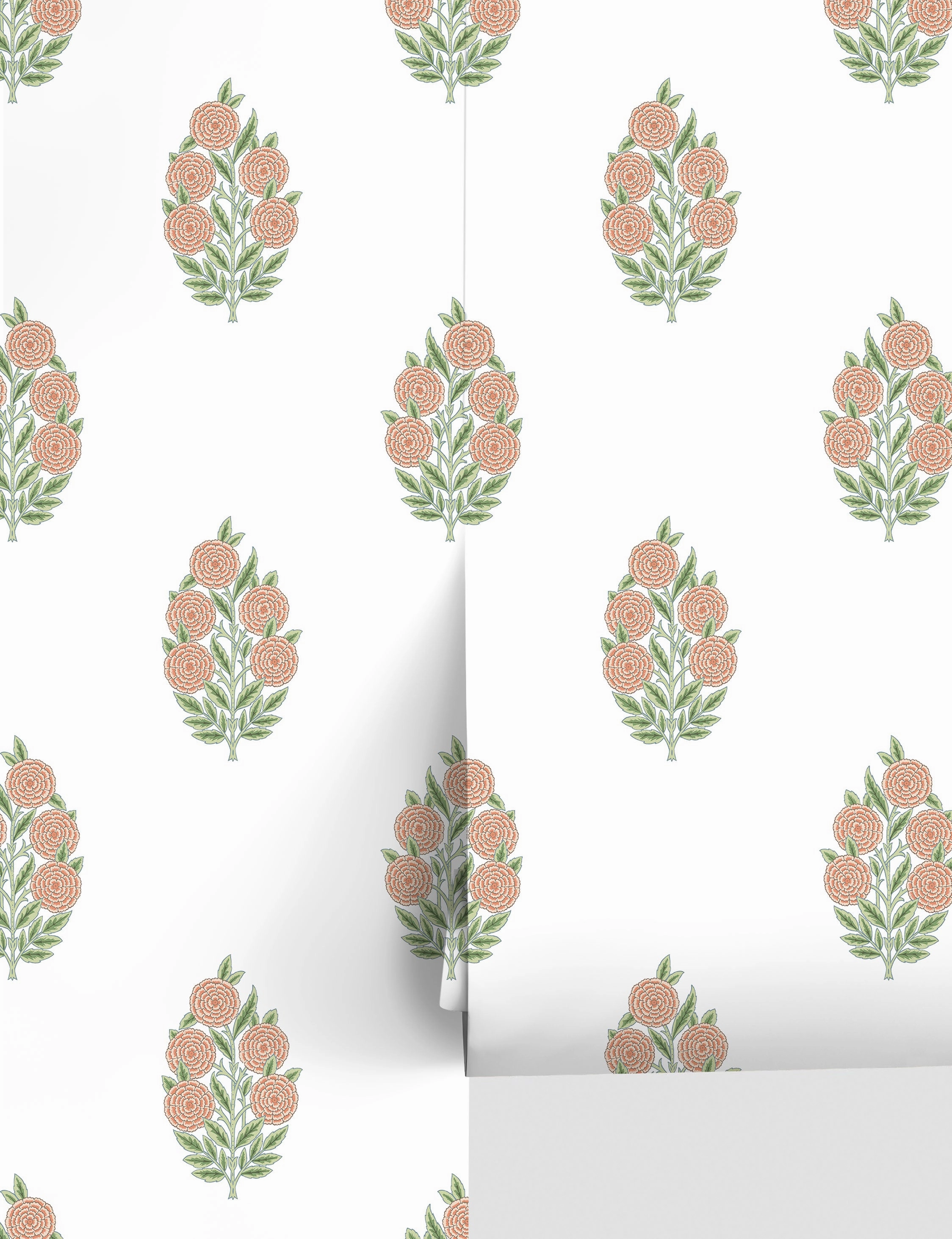 Dutch Floral Peel   Stick Wallpaper by Tamara Day