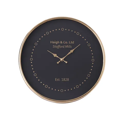 Eclipse Shine Gold wall clock