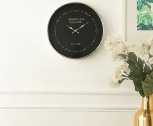 Eclipse Shine Silver wall clock 