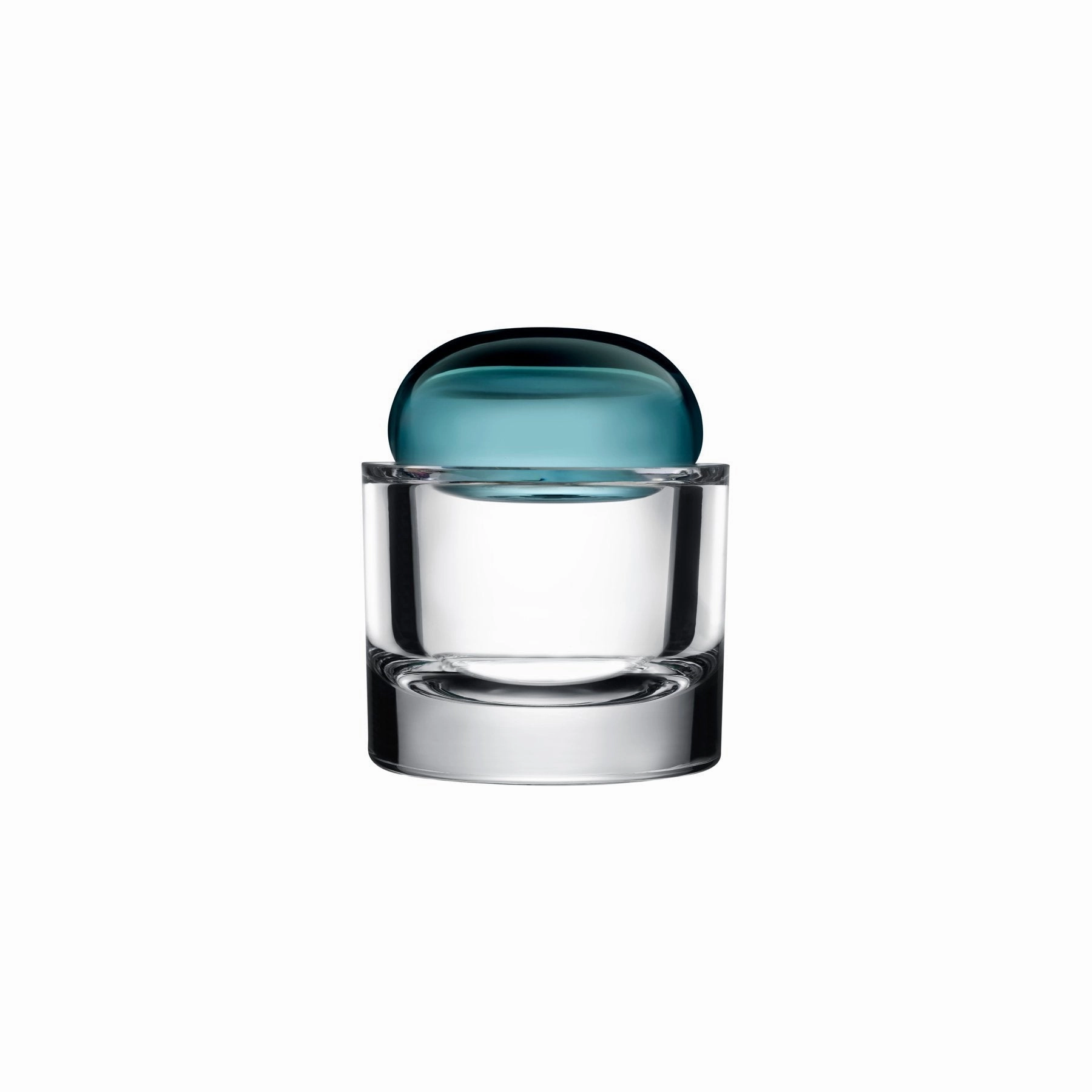 Ecrin Lidded Vessel Small Petroleum Green 