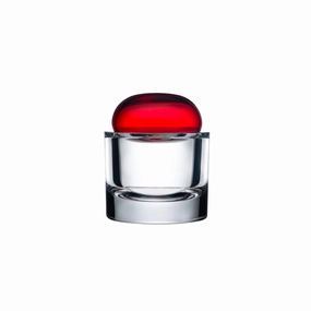 Ecrin lidded Vessel Small Red 