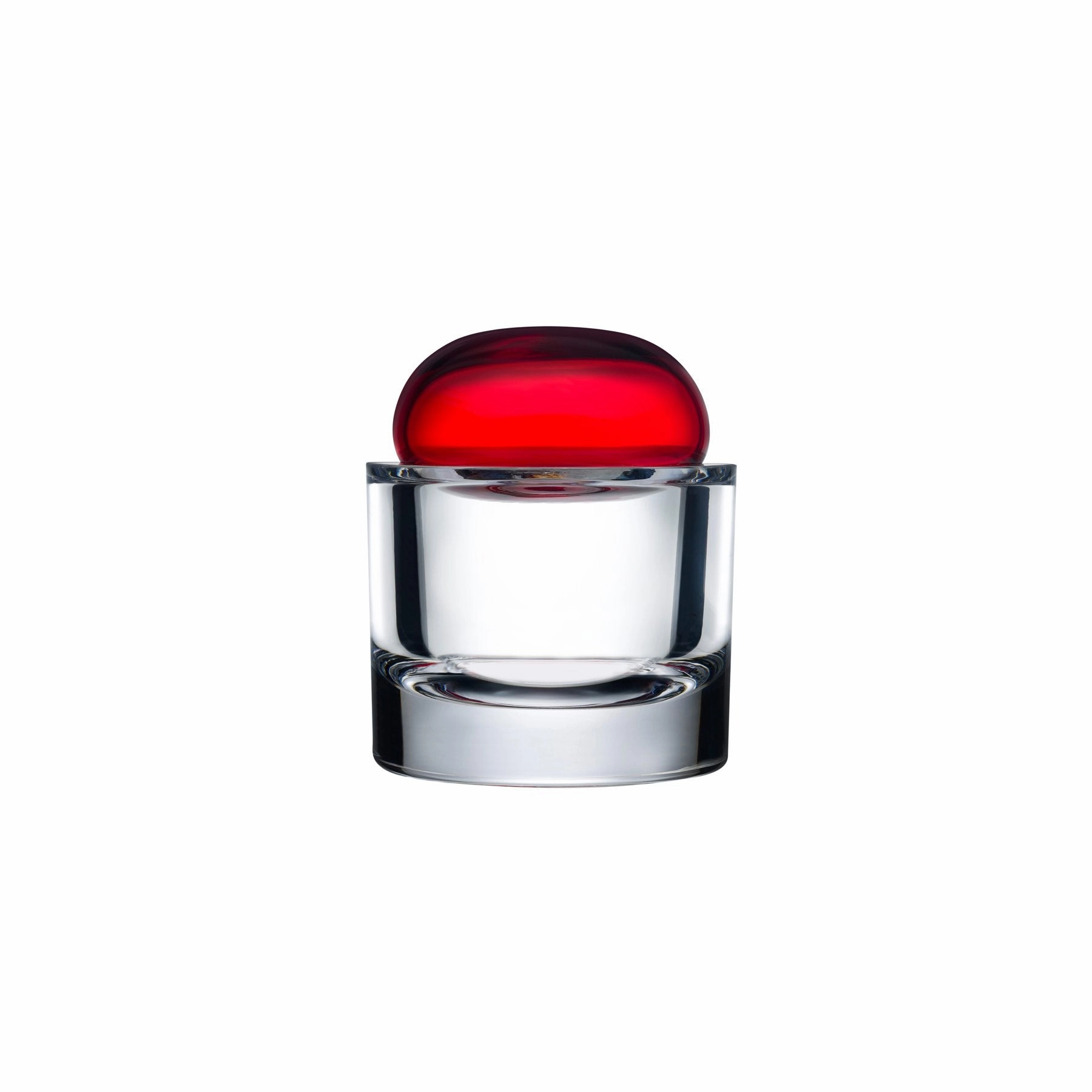 Ecrin lidded Vessel Small Red 