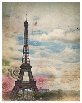 Eiffel in Rose Sky 