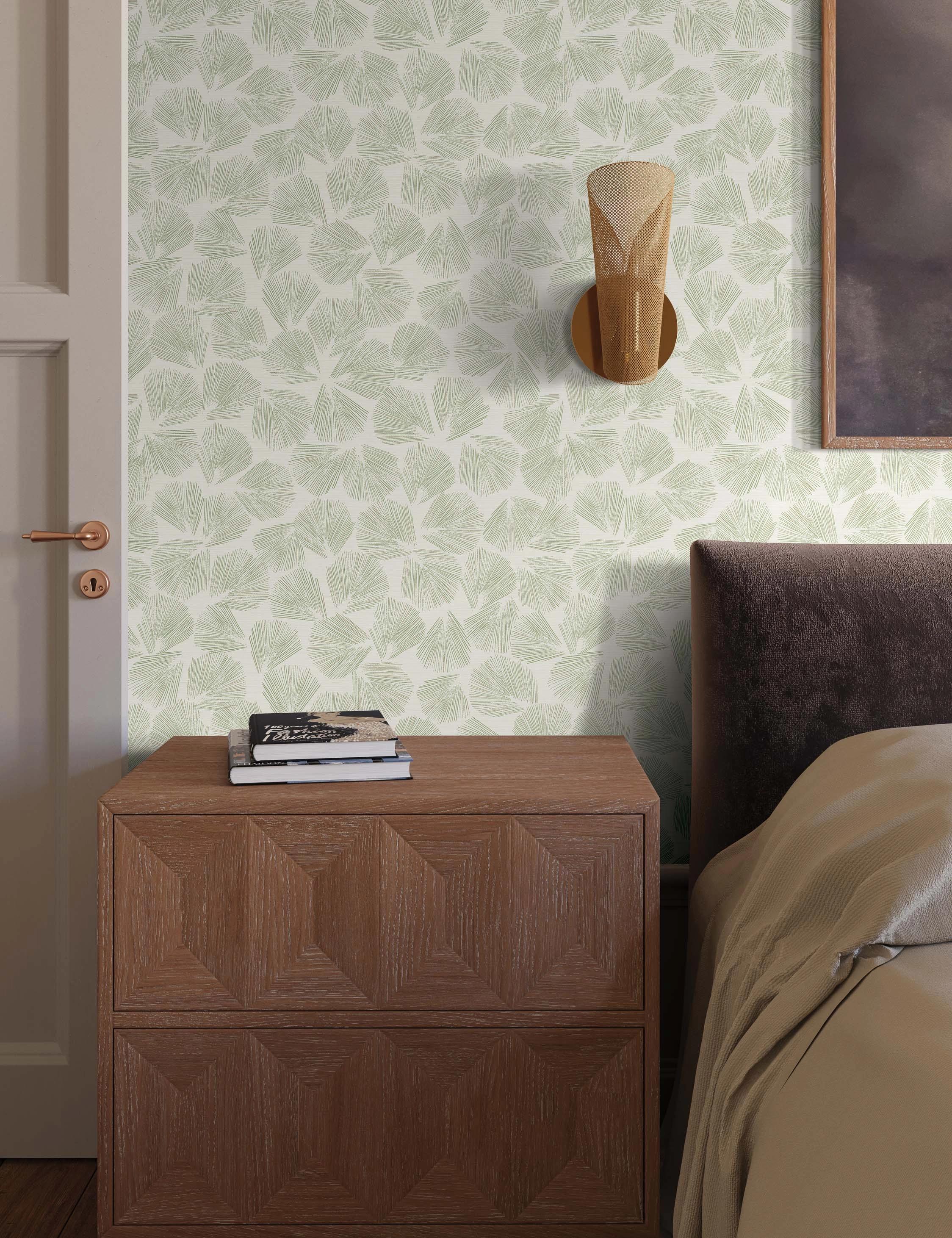 Elora Leaf Wallpaper by Christiane Lemieux