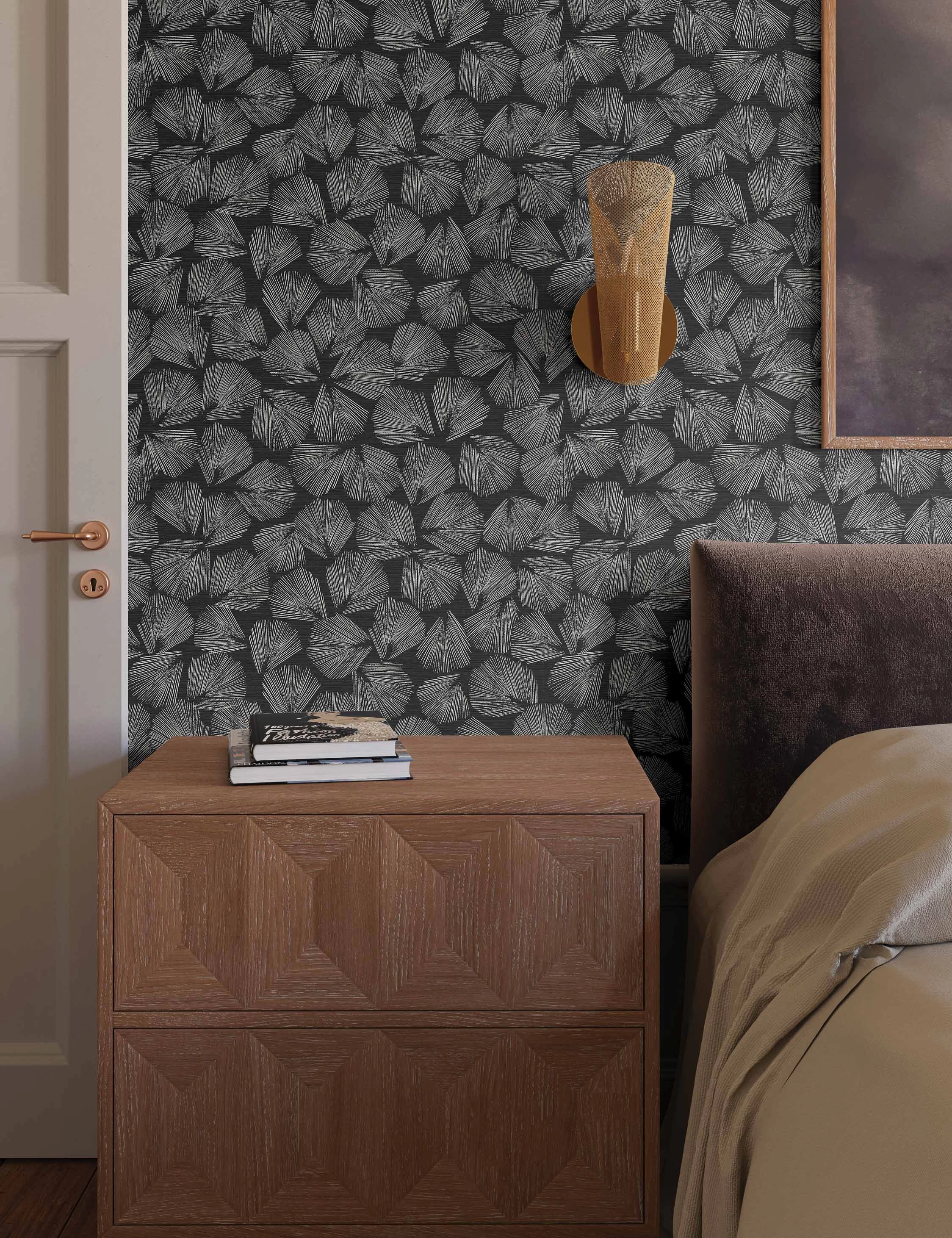 Elora Leaf Wallpaper by Christiane Lemieux