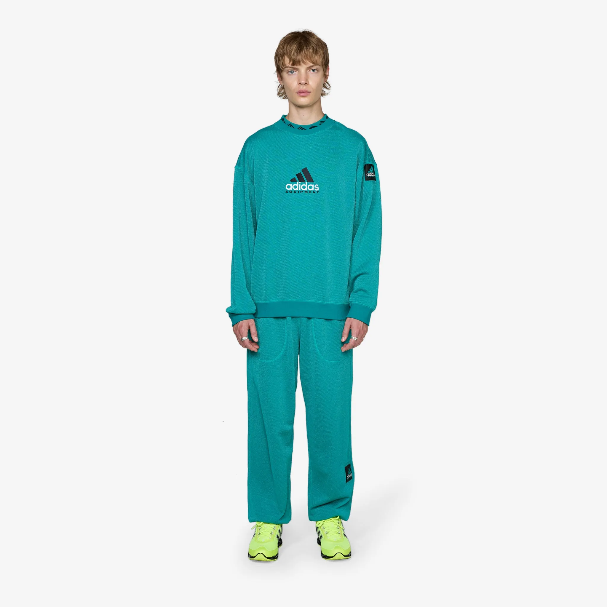 EQT Reflective Crewneck Sweatshirt Equipment Green adidas Clothing
