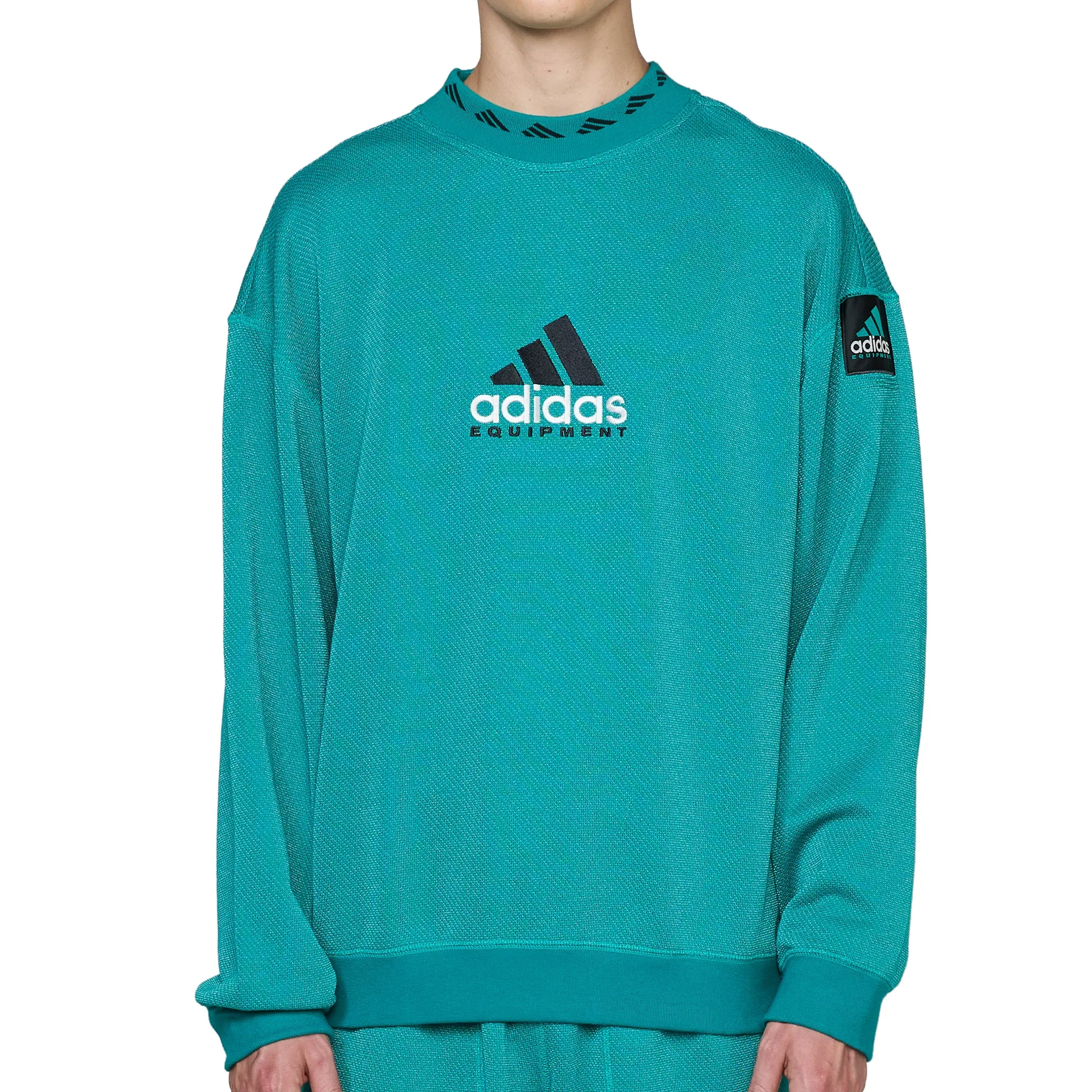 EQT Reflective Crewneck Sweatshirt Equipment Green adidas Clothing