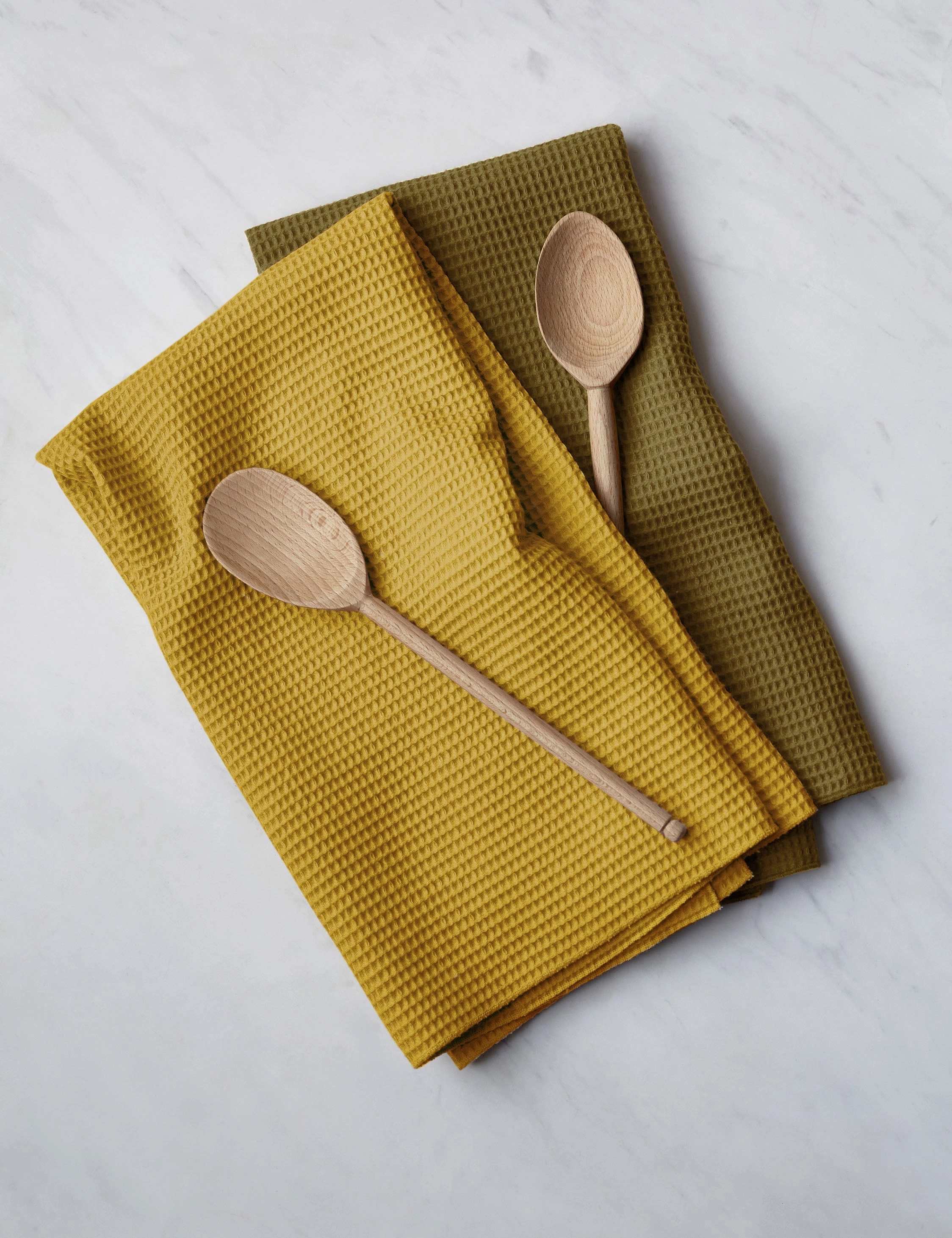 Essential Waffle Kitchen Towels (Set of 2) by Hawkins New York