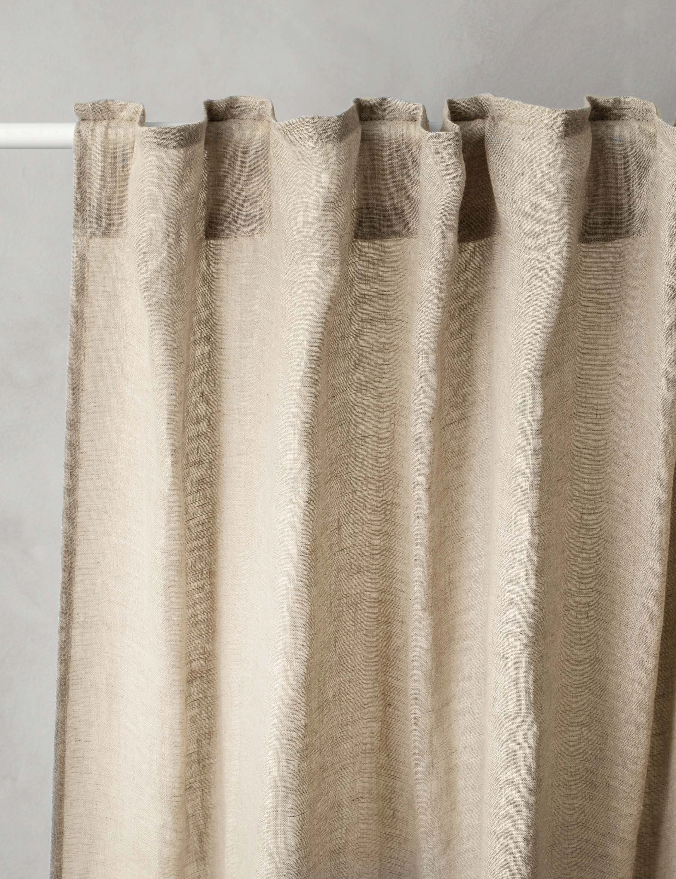 European Flax Linen Curtain Panel by Cultiver