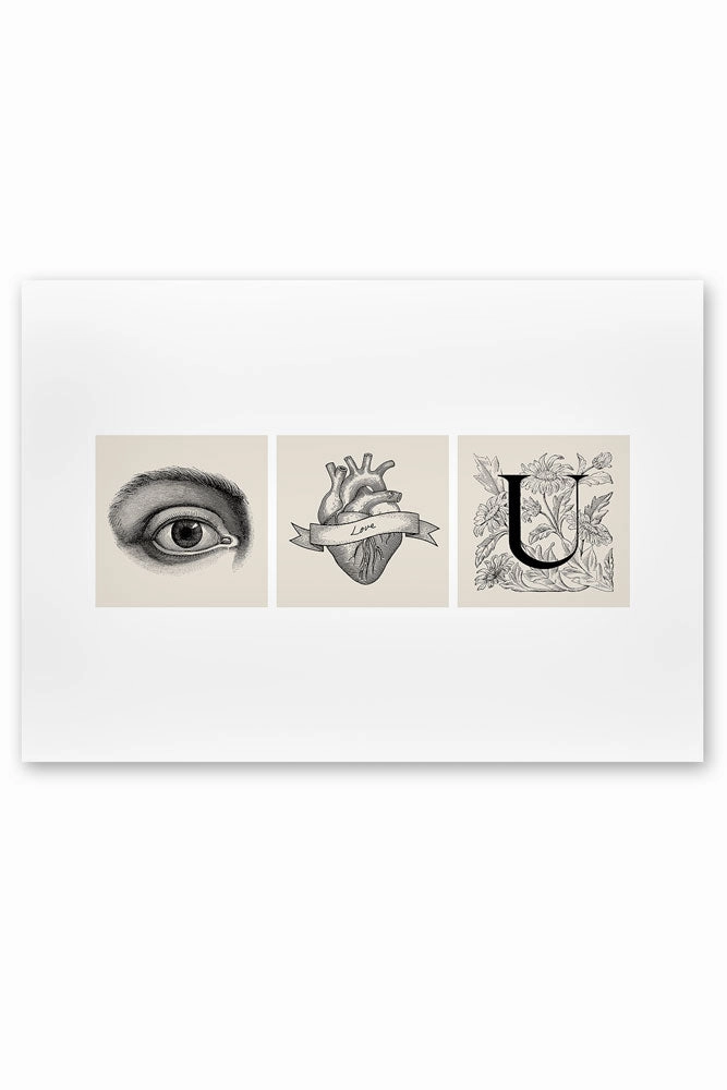 Eye Heart You Art Print