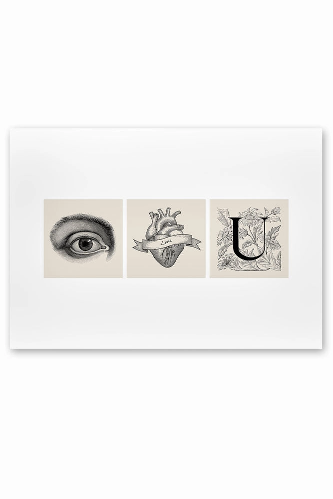 Eye Heart You Art Print