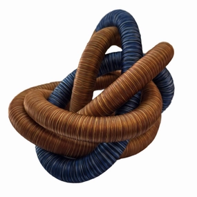 Fabric Knot - Blue / Brown?Medium 
