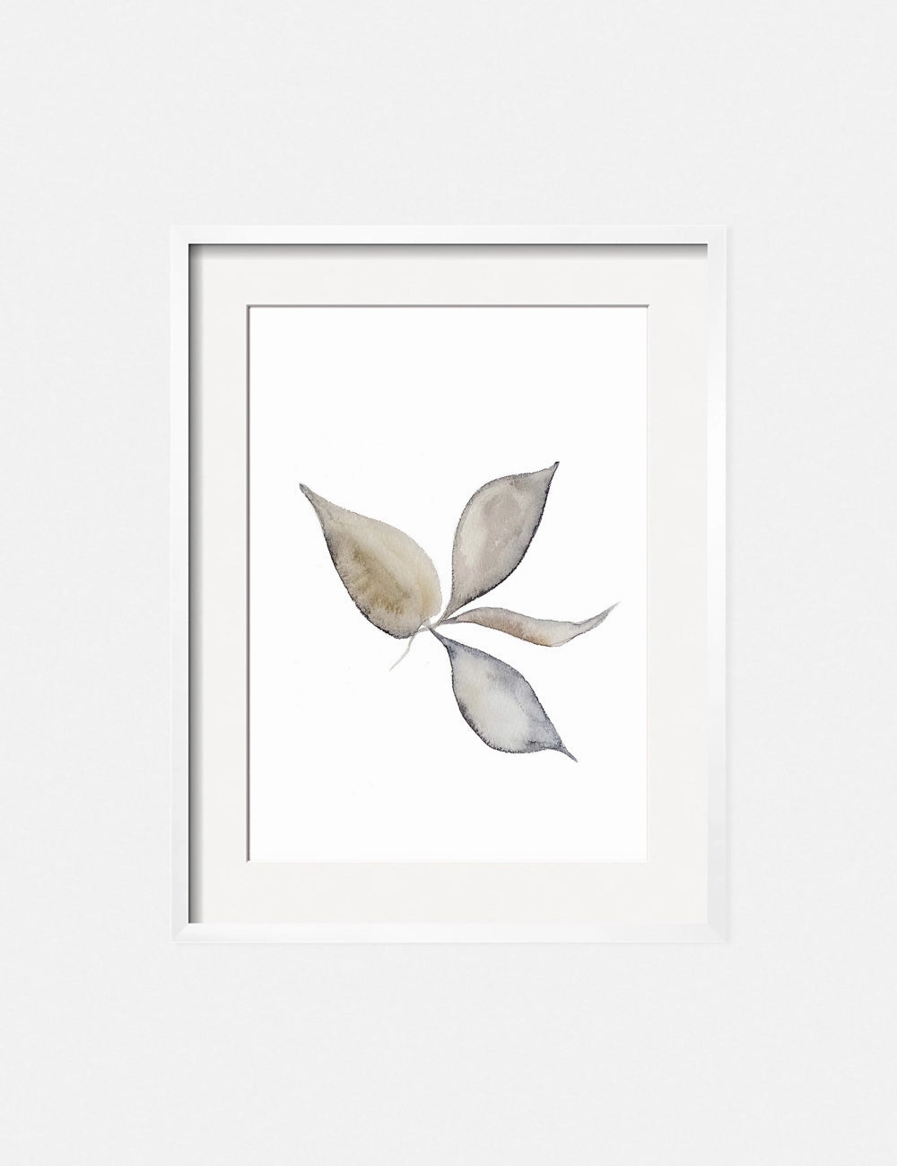 Faded Leaves Print by Cline Nordenhed