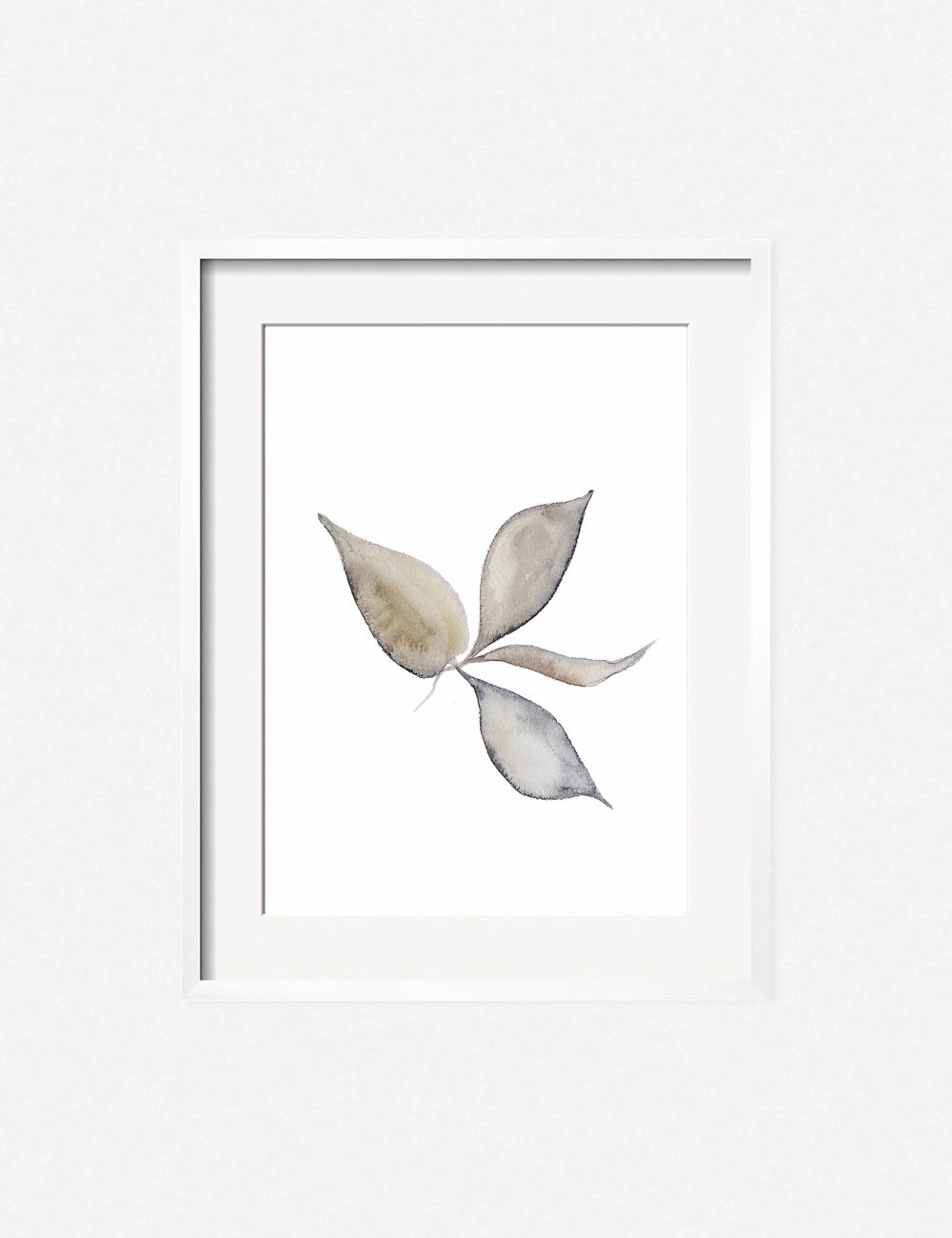 Faded Leaves Print by Cline Nordenhed