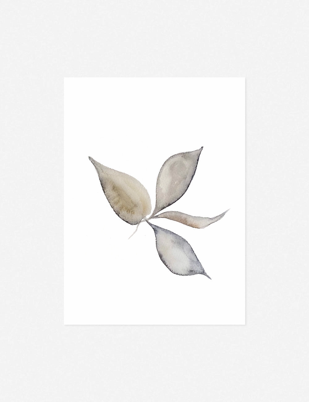 Faded Leaves Print by Cline Nordenhed
