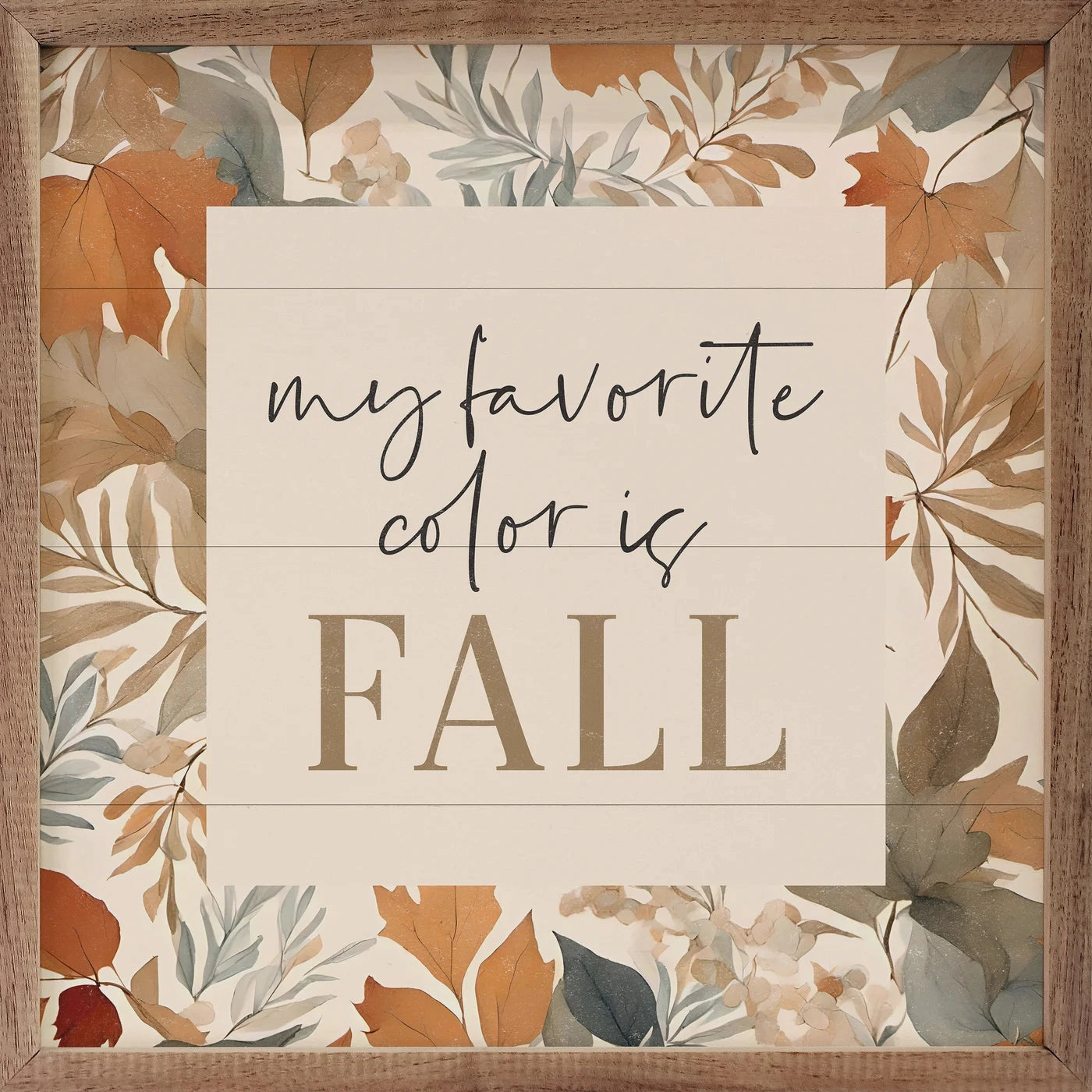Fall My Favorite Color Wood Framed Print 