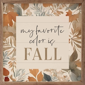 Fall My Favorite Color Wood Framed Print 