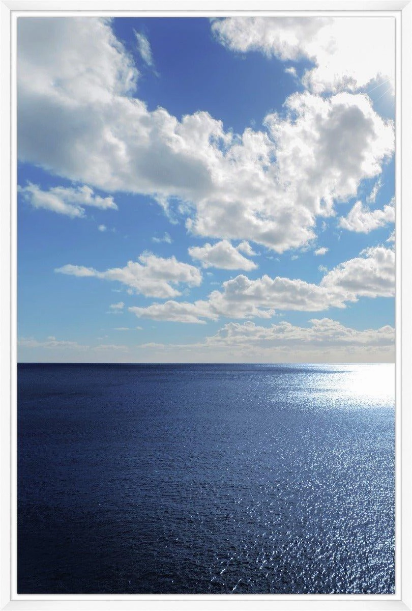 Faraway Blue Waters Framed Wall Art 