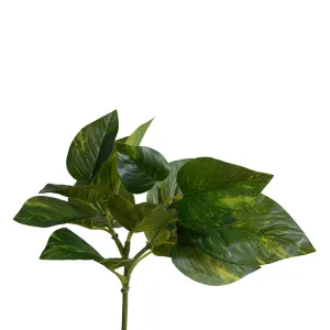 Faux Pothos Leaf Spray 