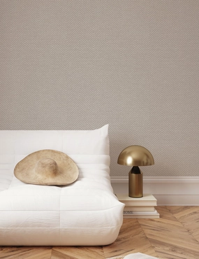 Faux Grasscloth Parquet Textured Peel and Stick Wallpaper by Jeremiah Brent 