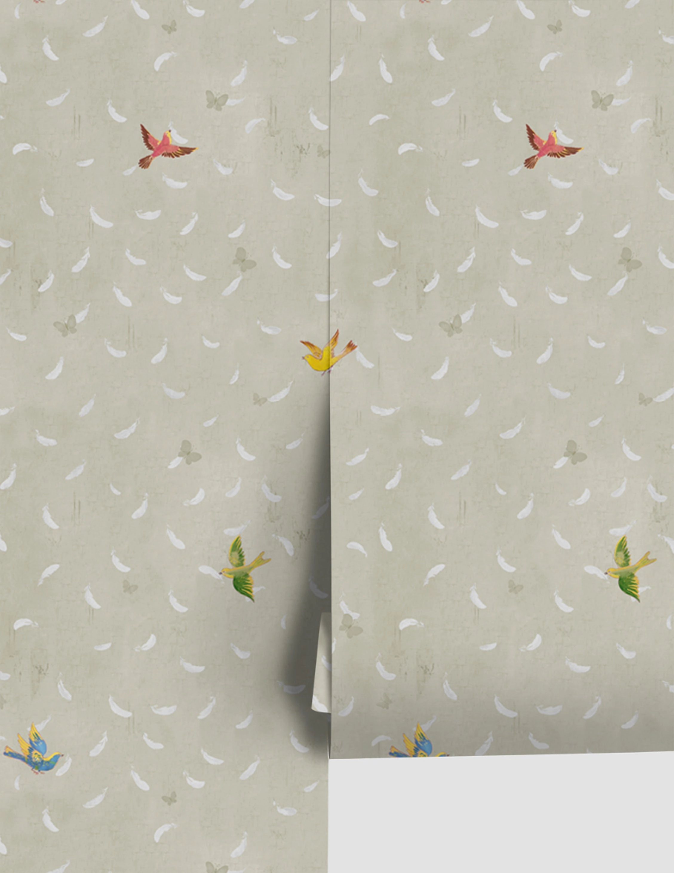 Feathers Wallpaper by Paule Marrot